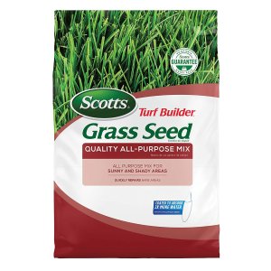 Scotts Turf Builder Grass Seed - Quality All-Purpose Mix, 20-Pound
