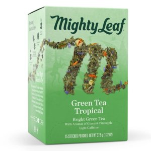 Mighty Leaf Tea Green Tea Tropical, Green Tea, 15 Tea Bags