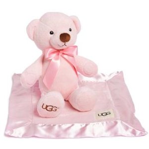 UGG® Australia婴儿宝宝泰迪熊小毛毯套装3色热卖