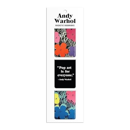 Andy Warhol Flowers Magnetic Bookmarks (Gal Andy Warhol)