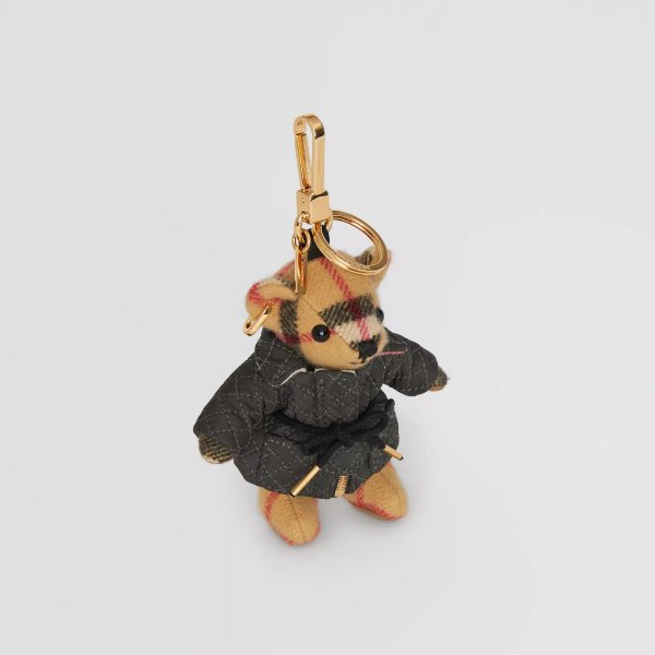 Thomas Bear Charm in Quilted Jacket