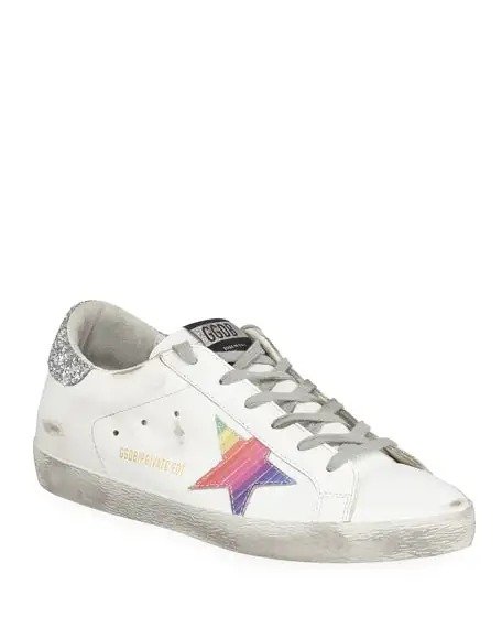 Superstar Rainbow Lace-Up Sneakers