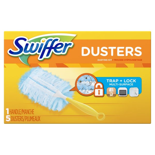 Duster Short Handle Starter Kit, 1 Handle, 5 Dusters