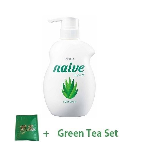 Naive Kracie New Body Wash 530ml - Aloe Extract (Green Tea Set)