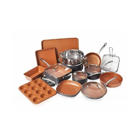 Gotham Steel20 Piece Non-Stick Ti-Ceramic Complete Cookware & Bakeware Set