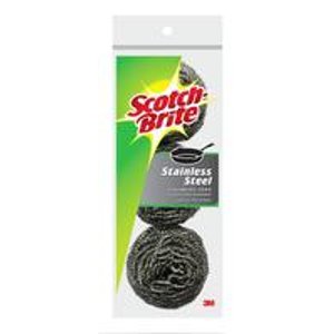 3M Scotch-Brite Stainless Steel Scouring Pad, 3-Pad
