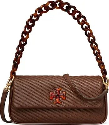 Small Kira Moto Quilted Leather Flap Shoulder Bag