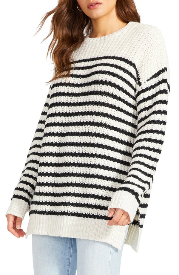 Out of Line Stripe Sweater