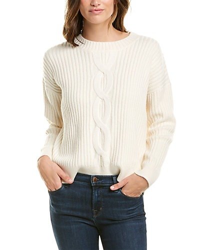 Patch Cable-Knit Sweater