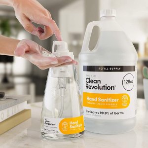 Clean Revolution Dreamy Citrus Liquid Hand Sanitizer, Refill Bottle, 128 Fluid Ounce