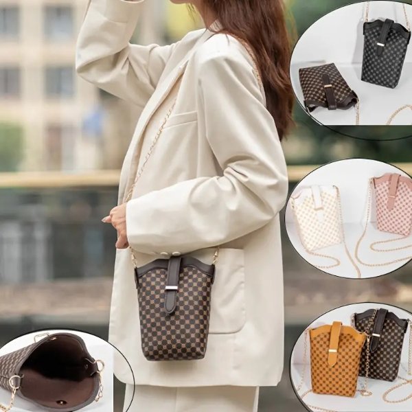 Fashion Flap Shoulder Bag, Women's Buckle Decor Crossbody Purse With Wide  Strap - Temu