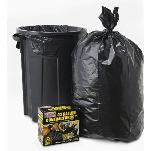 Contractor's Choice 24-Count 42-Gallon Outdoor Construction Trash Bags