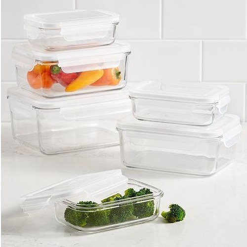 Lock & Lock Purely Better Glass Round Food Storage Container, 21-Ounce 