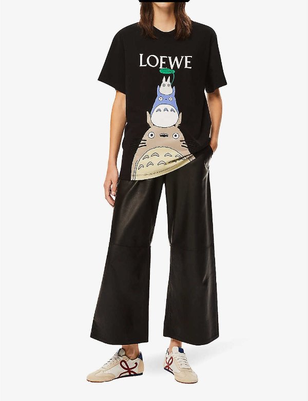 Totoro printed cotton-blend T-shirt