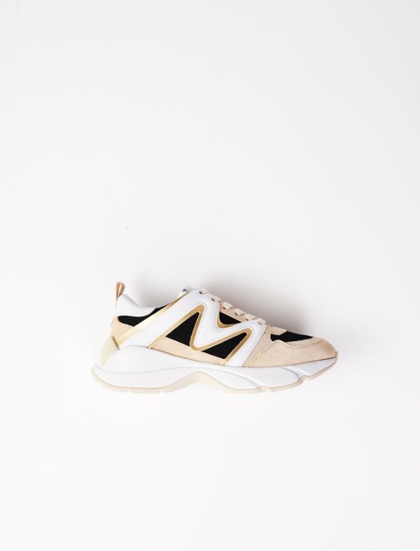 220W22GOLD W22 material mix sneakers