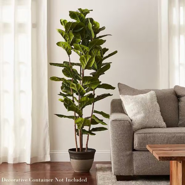 72 in. Artificial Fiddle Leaf Fig Tree
