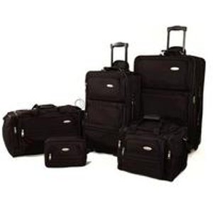Samsonite 5-Piece Travel Luggage Set (Black)