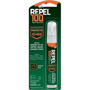 Repel 100 Insect Repellent, Pen-Size Pump Spray, 0.475-Ounce @ Amazon