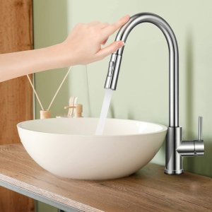 Carantee Store Touch Kitchen Faucets with Pull Down Sprayer Stainless Steel Kitchen Sink Faucet