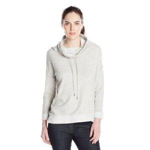Calvin Klein Jeans Women's Funnel-Neck French Terry Hoodie