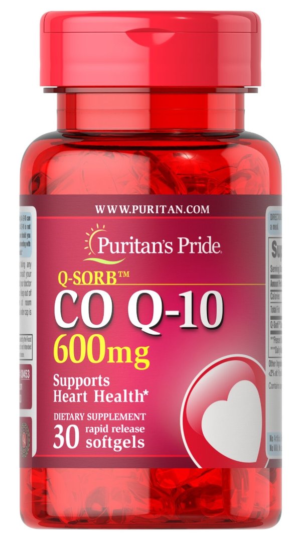 Q-SORB CO Q-10 600 mg 30 Softgels | Puritan's Pride
