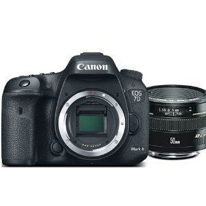 官翻 Canon EOS 7D Mark II DSLR 机身+50mm 定焦