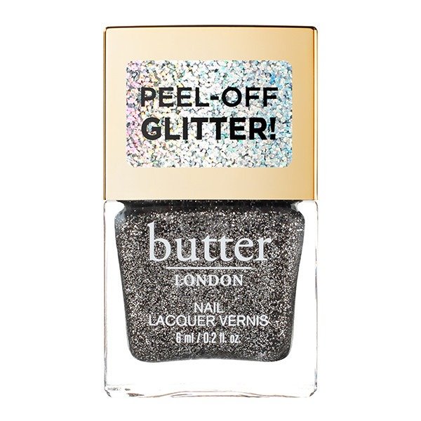 Black Magic Glazen™ Peel-Off Glitter Mini Nail Lacquer
