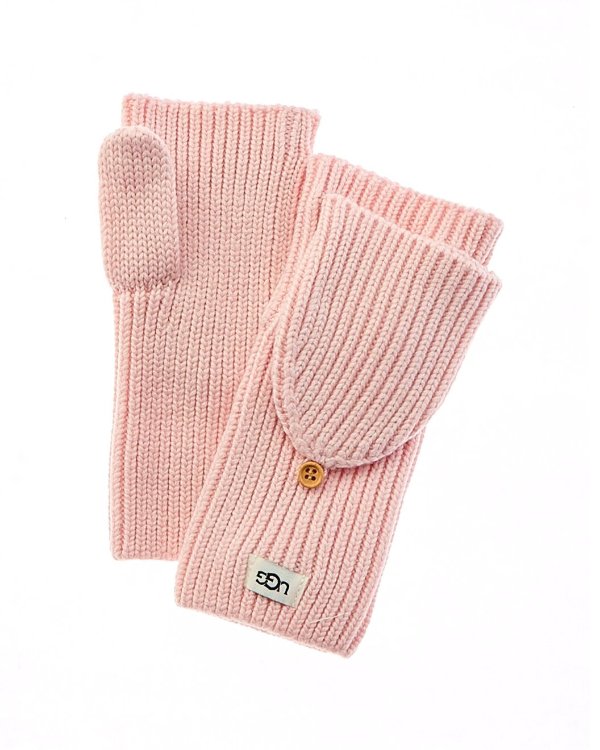 Cozy Knit Flip Wool-Blend Mittens