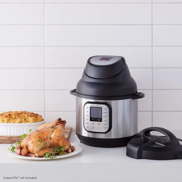 Instant Pot Lid with Roast Bake, Broil, Reheat & Dehydrate Air Fryer