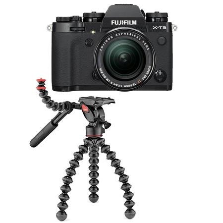 Fujifilm X-T3 Mirrorless Camera with XF 18-55mm Lens Black W/Joby GorillaPod 3K
