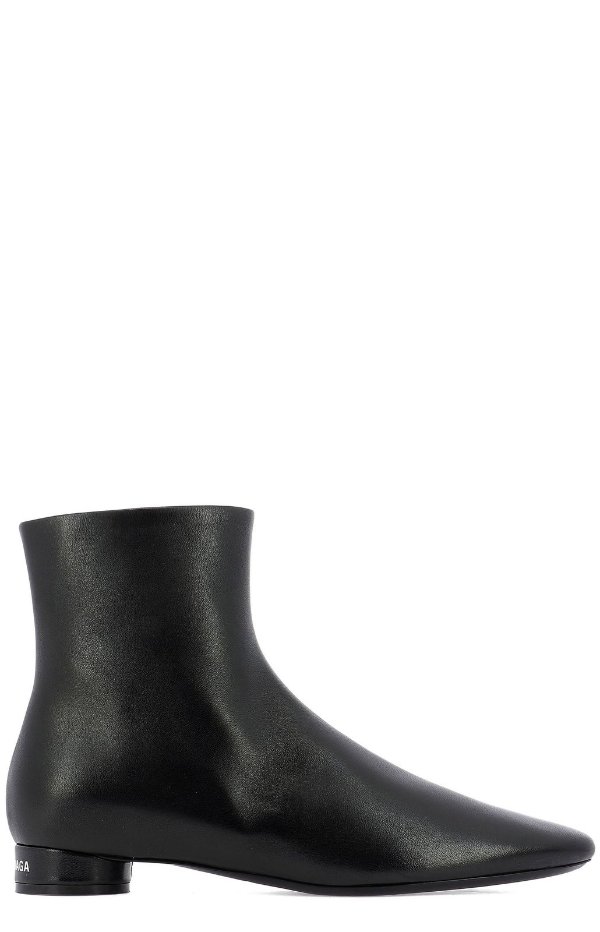 Logo Heeled Ankle Boots - Cettire