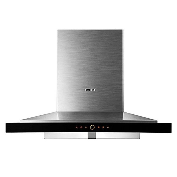 EMS9018 36" Wall-Mounted Stainless Steel Kitchen Range Hood with LED Lights