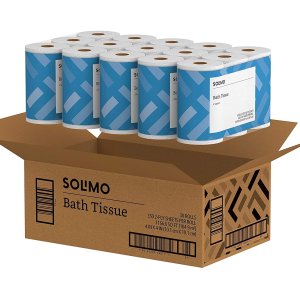 Amazon Brand - Solimo 2-Ply Toilet Paper, 30 Count