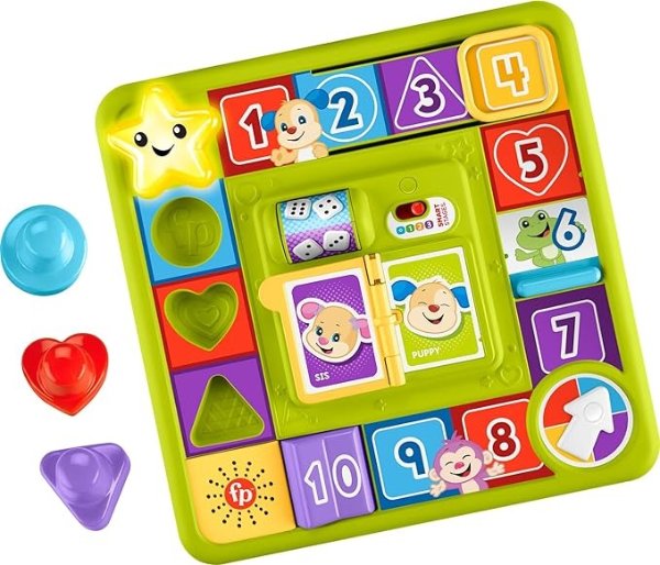 -Price Laugh & Learn Baby & Toddler Toy Puppy’s Game Activity Board with Smart Stages Learning Content for Ages 9+ Months
