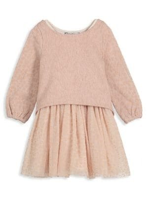 Little Girl's 2-Piece Sweater & Dress Set
