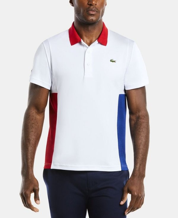Men's SPORT Short Sleeve Ultra Dry Colorblock Polo Shirt