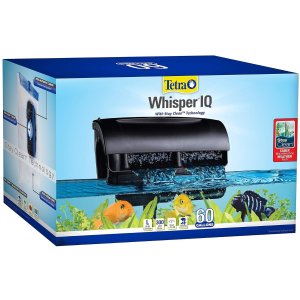 Tetra Whisper IQ Power Filter 60 Gallons, 300 GPH, with Stay Clean Technology