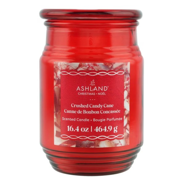 Crushed Candy Cane Scented Jar Candle by Ashland® | Michaels