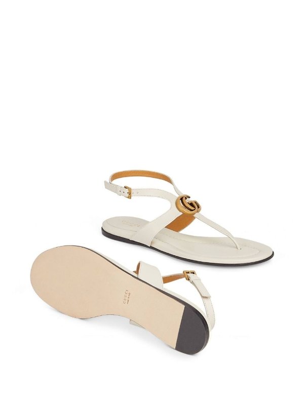 Gg marmont leather sandals