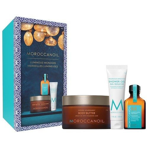 Head to Toe Hair Oil, Body Butter, and Shower Gel Gift Set