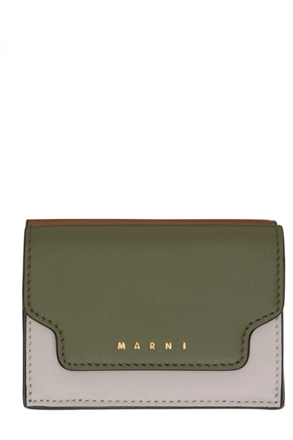 Green Trifold Wallet