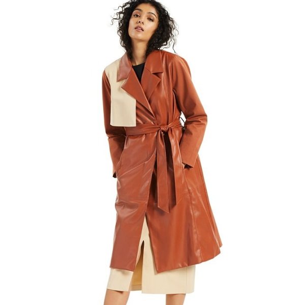 Petite Belted Trenchcoat, Created for Macy's