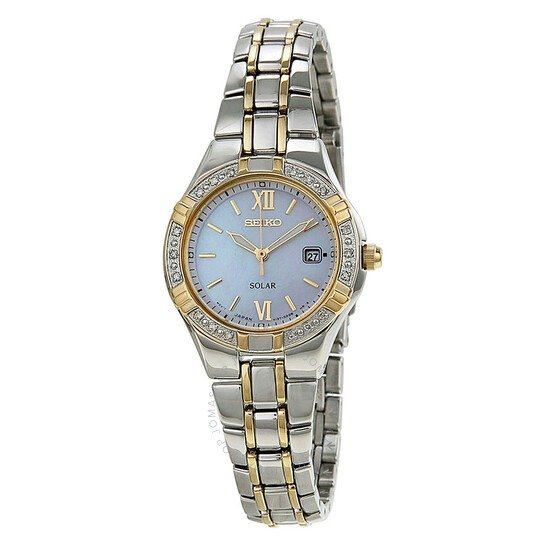 Solar Mother Of Pearl Dial Ladies Watch SUT068