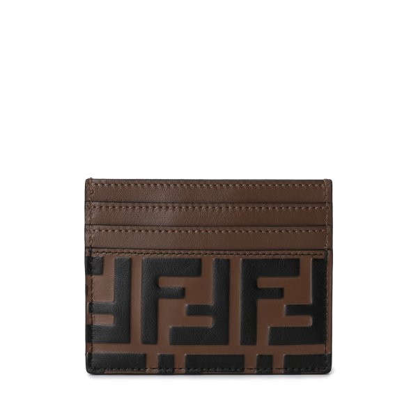 FF motif leather cardholder