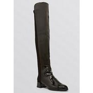 Stuart Weitzman Over The Knee Pointed Toe Boots
