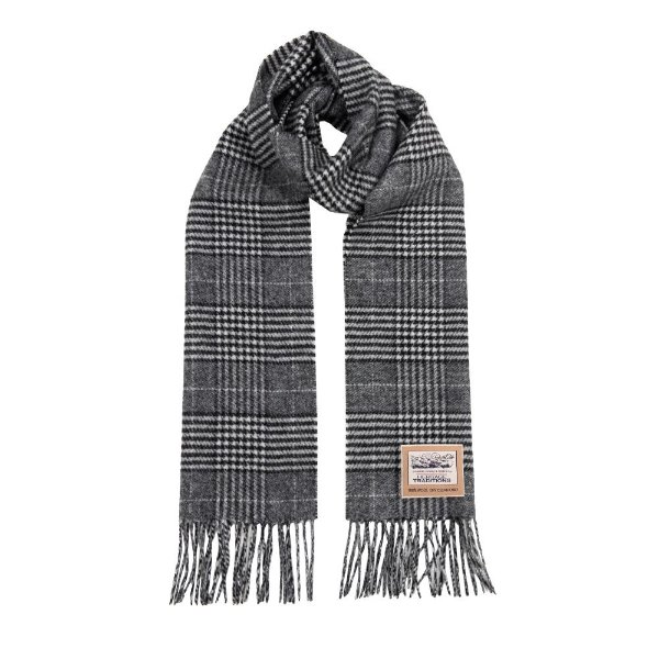 Prince Of Wales Check Wool Scarf