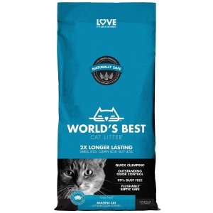 World's Best Multiple Cat Lotus Blossom Scented Clumping Corn Cat Litter