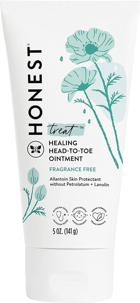 The Honest Company Head to Toe Multi-Purpose Healing Ointment | Gentle for Baby | Hypoallergenic, Vegan, Allantoin-Powered | 5 oz