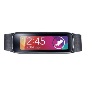 Samsung - Geek Squad Certified Refurbished Gear Fit Fitness Watch with Heart Rate Monitor