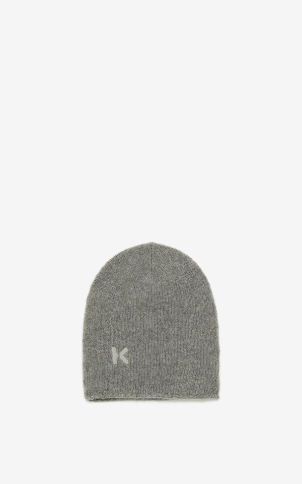 K Logo wool and cashmere beanie